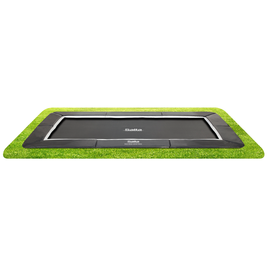 Trampolin Royal, Baseground, 305 x 214 cm, inkl. net, sort